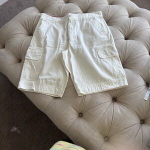 Converse Men's Cream Cargo Shorts